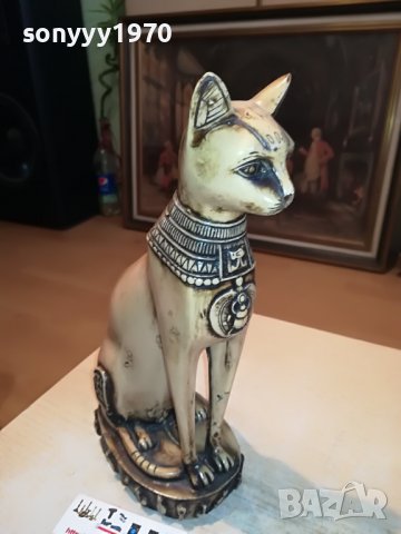 КОТКА СФИНКС ОТ ФРАНЦИЯ 30Х16Х10СМ-2610221539L, снимка 2 - Антикварни и старинни предмети - 38460526