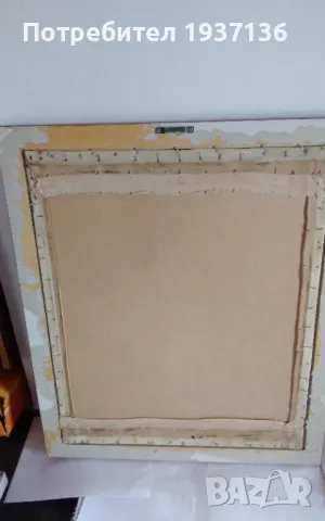 Стара картина масло върху платно опънато върху фазер подписана 1985 г, снимка 9 - Картини - 50223201