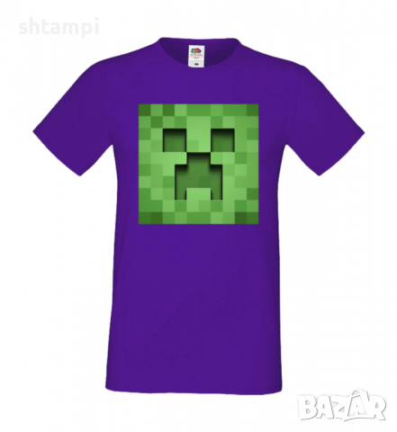 Мъжка тениска Creeper Face 3,майнкрафт,Minecraft,Игра,Забавление,подарък,Изненада,Рожден Ден., снимка 14 - Тениски - 36492795