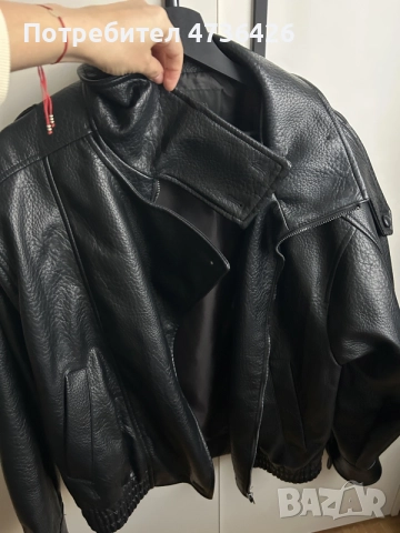 Кожено Яке Zara , снимка 2 - Якета - 56340159