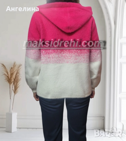 Ефектна дамска жилетка с кашмир, изключително мека и пухкава., снимка 3 - Жилетки - 52386555