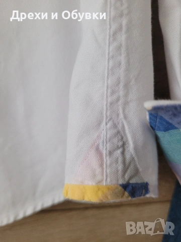 Бяла риза памучна материя GANT , снимка 8 - Ризи - 54206846