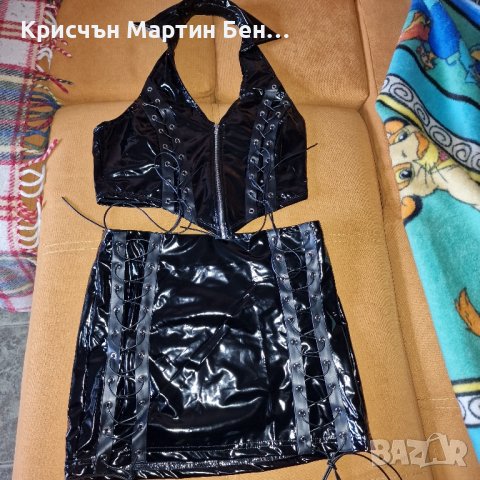 Латексов Комплект.м.л, снимка 8 - Корсети, бюстиета, топове - 44100677