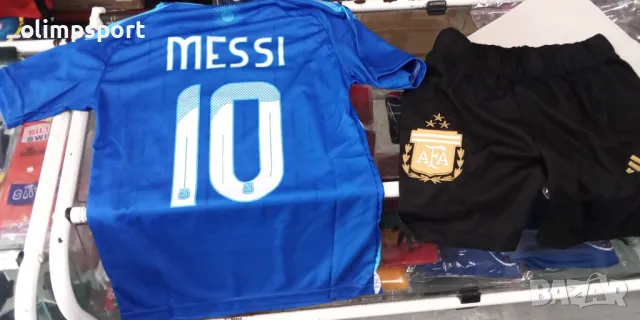 футболен екип Argentina  Messi нов тениска и шорти размер за дете с ръст 104-116см, 152-158см, снимка 2 - Детски комплекти - 50429716