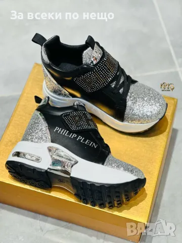 Philipp Plein Дамски Маратонки На Платформа👟Дамски Спортни Обувки Филип Плейн Код D2009, снимка 6 - Маратонки - 49382777
