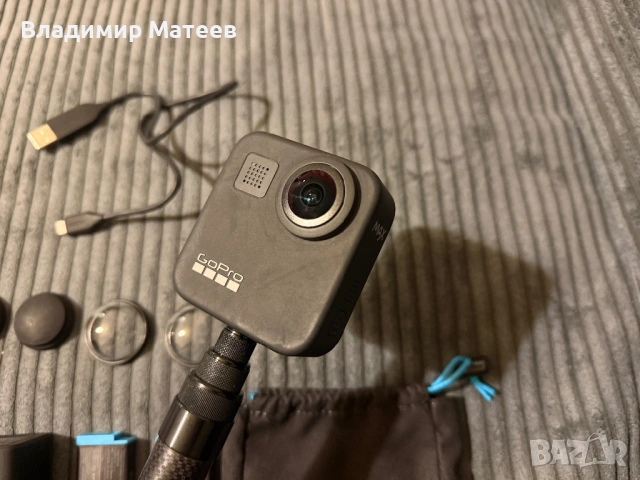 GoPro MAX 360 5.6k + 3M стик, снимка 5 - Камери - 54045138