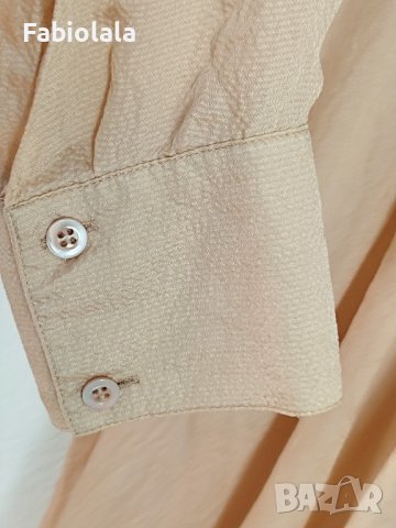 "Whiite" long silk shirt L, снимка 4 - Рокли - 42717513