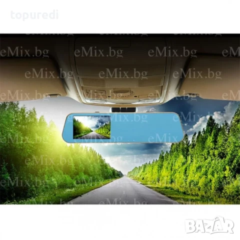 Видеорегистратор тип огледало + камера за задно виждане, снимка 2 - Аксесоари и консумативи - 50722658