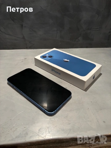 КАТО НОВ Iphone 13 Blue 128 GB, снимка 6 - Apple iPhone - 54084893
