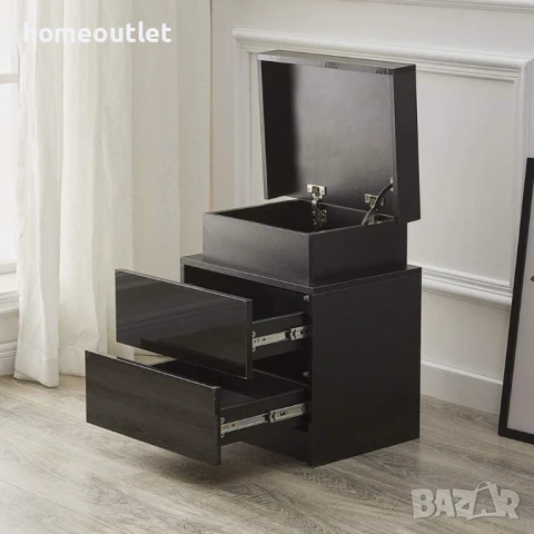 ПРЕОЦЕНЕНО Нощно шкафче с RGB LED осветление D069-WFBS-ST-0064BL, снимка 4 - Шкафове - 50641995