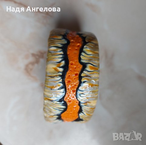 Красива гривна от полимерна глина - 10 лв., снимка 2 - Гривни - 44239449