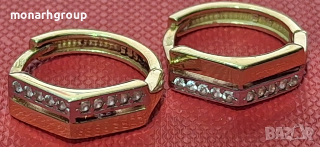 Златни обеци, снимка 2 - Обеци - 52656683