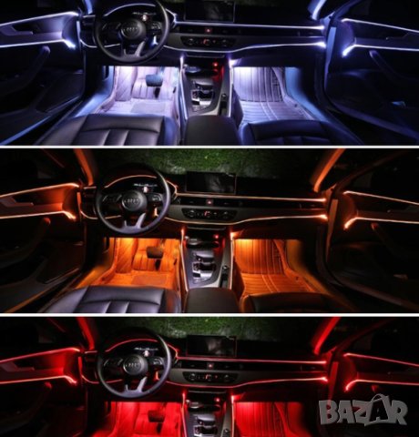 LED лента амбиентно осветление с дистанционно интериор кола автомобил, снимка 4 - Аксесоари и консумативи - 37957785