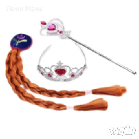 Ръкавица Фроузен, комплект с жезъл и корона, Елза, Ана, снимка 4 - Други - 48202861