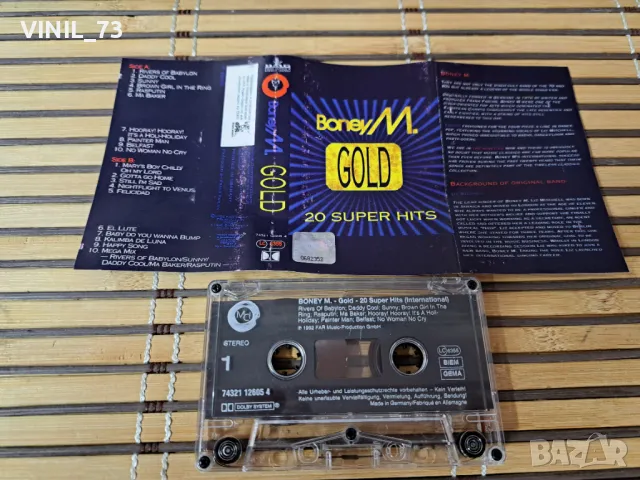 Boney M. – Gold - 20 Super Hits, снимка 2 - Аудио касети - 49759897