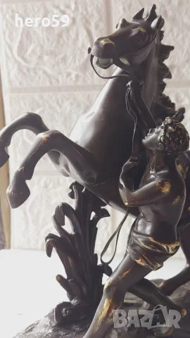 Бронзова фигура-начало на 20 век., снимка 1