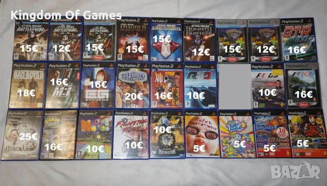 Игри за PS2 Star Wars Battlefront/Bad Boys 2/Endgame/XIII/Freak Out/Crash/GT-R 400/F1 06/Mojo/RS3
