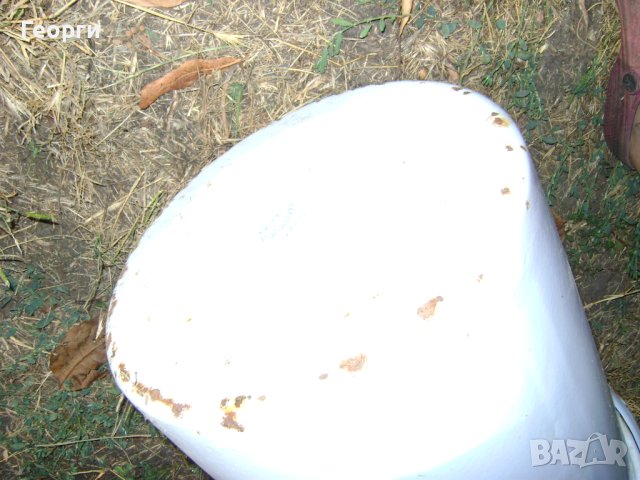 Стара емайлирана метална здрава кофа от соца, снимка 3 - Антикварни и старинни предмети - 42832707