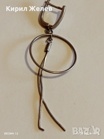 Красива артистична сребърна обеца фешън АРТ БИЖУ 53061, снимка 8 - Обеци - 53051816