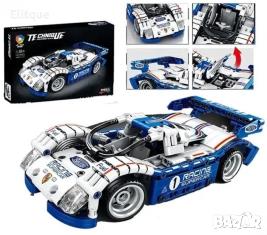 Конструктор с много части - Полицейска или състезателна кола, снимка 8 - Коли, камиони, мотори, писти - 52778308