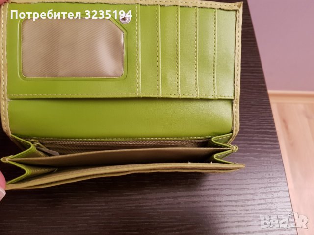 Зелено портмоне, снимка 3 - Портфейли, портмонета - 34888349