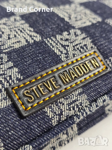 Нова дамска чанта Steve Madden деним с верижка и дълга дръжка, снимка 5 - Чанти - 54354501