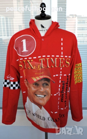Michael Schumacher F1 Formula 1 World Champion Six Times 2003 Hoodie Size XL