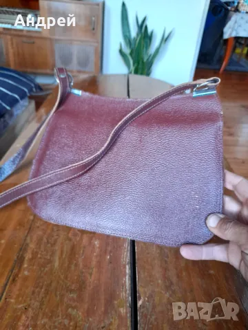 Стара дамска кожена чанта #26, снимка 4 - Други ценни предмети - 47824568