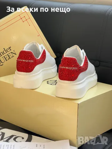 Alexander McQueen Дамски Маратонки С Кристали👟Дамски Спортни Обувки С Камъни - 6 цвята Код D1856, снимка 10 - Маратонки - 49149939