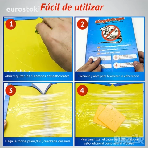 SimpleTraps Капани за мишки и плъхове X5. Лепило с аромат на фъстъци, снимка 2 - Други стоки за дома - 51410254