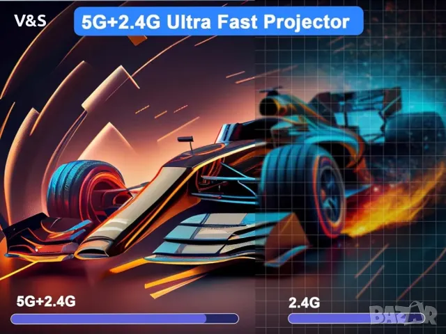 Смарт проектор HY300 - Изумително 4K домашно кино с Андроид, 130 инча и 120 ANSI лумена!, снимка 10 - Плейъри, домашно кино, прожектори - 47946950