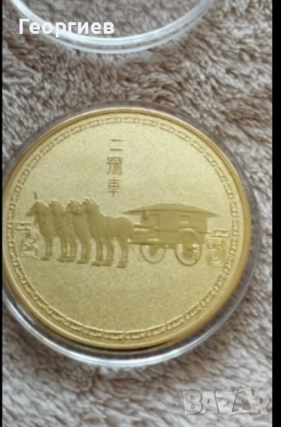 Китайски символи монети,Китайска шапка с 4 бр.значки, снимка 6 - Шапки - 51094254