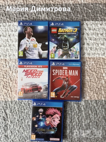 Игри за PS4 Batman, FIFA18, Spiderman