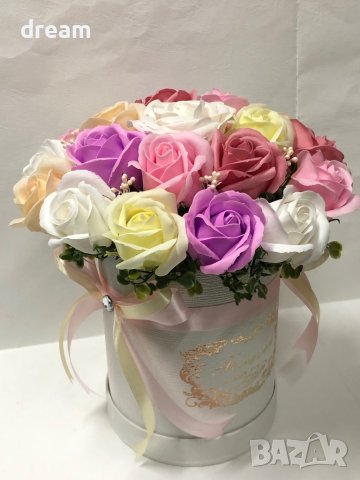 Кутия със сапунени рози, снимка 3 - Романтични подаръци - 35248273
