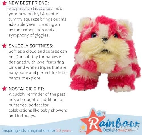 Нова Мека Котка Bagpuss от 70-те ТВ Герой плюшена Играчка за деца подарък, снимка 4 - Плюшени играчки - 42849863