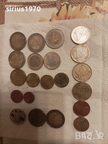евро монети различни години от 99-та година до 2023 година, снимка 2 - Нумизматика и бонистика - 53223023
