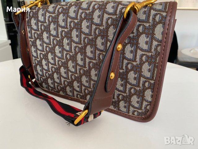 Елегантна Диор/Dior кафява чанта , снимка 4 - Чанти - 40712275