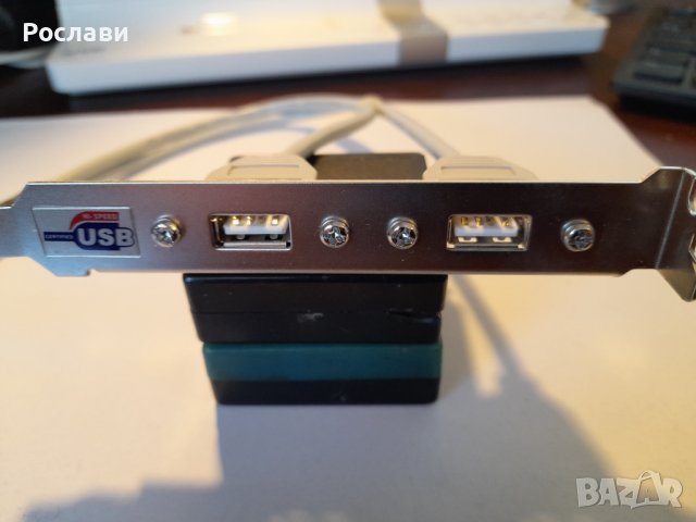080. Разширителна пластина с два USB порта, снимка 4 - Кабели и адаптери - 40178271