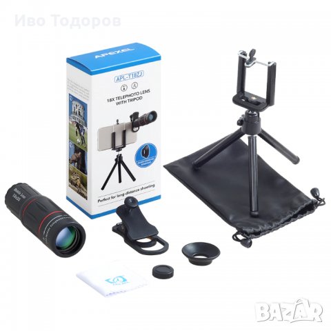 APEXEL 18X Telescope Zoom Mobile Phone , снимка 3 - Селфи стикове, аксесоари - 30604568