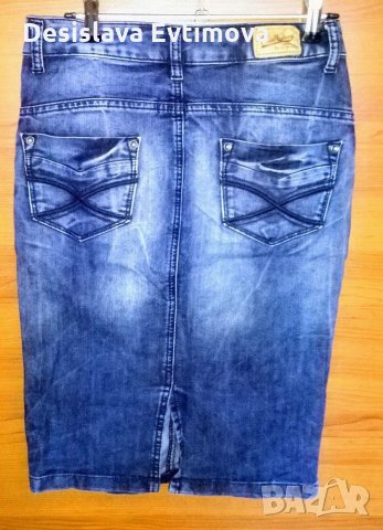 Дънкова пола, снимка 2 - Поли - 30220196