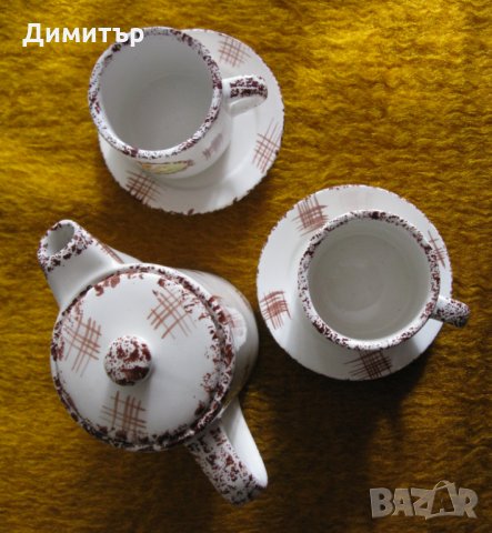 Комплект чаши и каничка за кафе, снимка 3 - Сервизи - 31541726