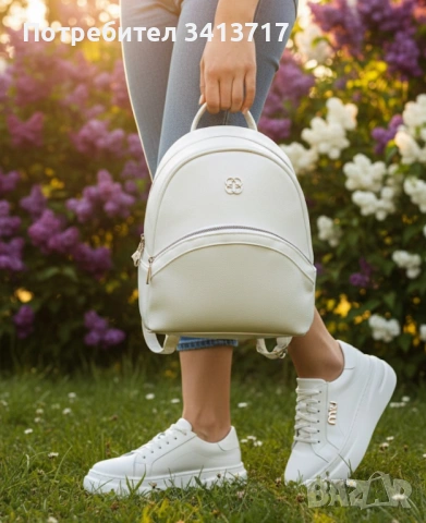 Бели кецове от естествена кожа(налични номера от 36-ти до 41-ви номер)