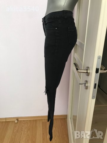 Черни панталони със скъсани колене, снимка 9 - Панталони - 37460246