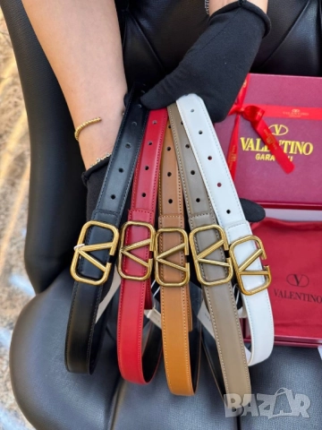 колани от естествена кожа в кутия, торбичка и сертификат valentino garavani louis vuitton , снимка 3 - Колани - 51896870