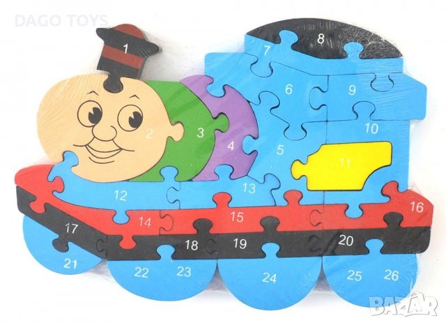 Дървен пъзел - влакчето Thomas, Пес патрул, Прасето Пепа, снимка 2 - Образователни игри - 39795918