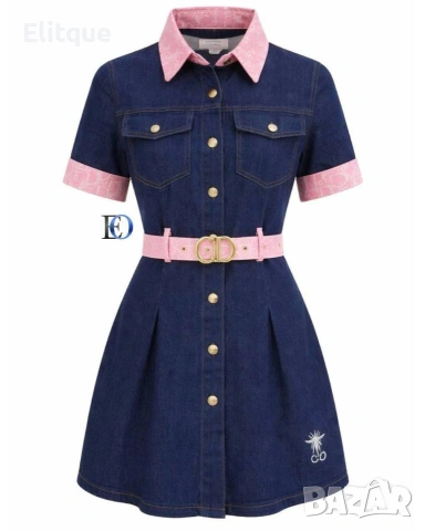 рокли деним Christian Dior , снимка 2 - Рокли - 54322584