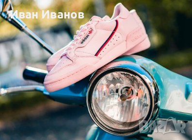 кецове/ маратонки Adidas Continental 80 Clear Pink Scarlet  номер 42-42 2/3, снимка 5 - Маратонки - 39213643