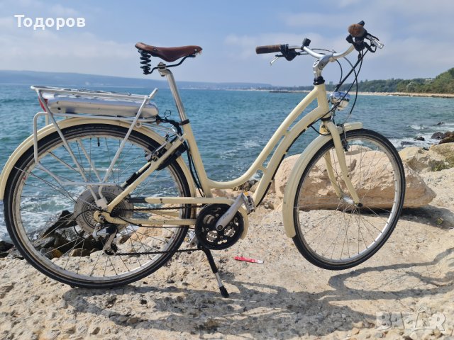 ПРОМОЦИЯ!Оригинален швейцарски електрически велосипед с ретро дизайн и  канадско задвижване от Bionx, снимка 2 - Велосипеди - 42311287