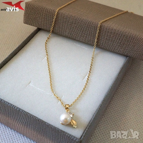 Колие с 14К златно покритие 274098, снимка 2 - Колиета, медальони, синджири - 53113141