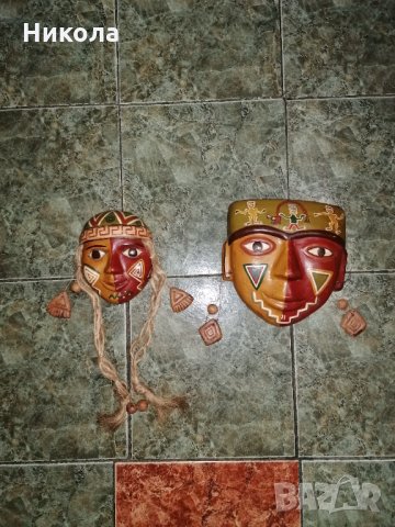 Керамични маски-Ю. Америка, снимка 1 - Други - 35260258